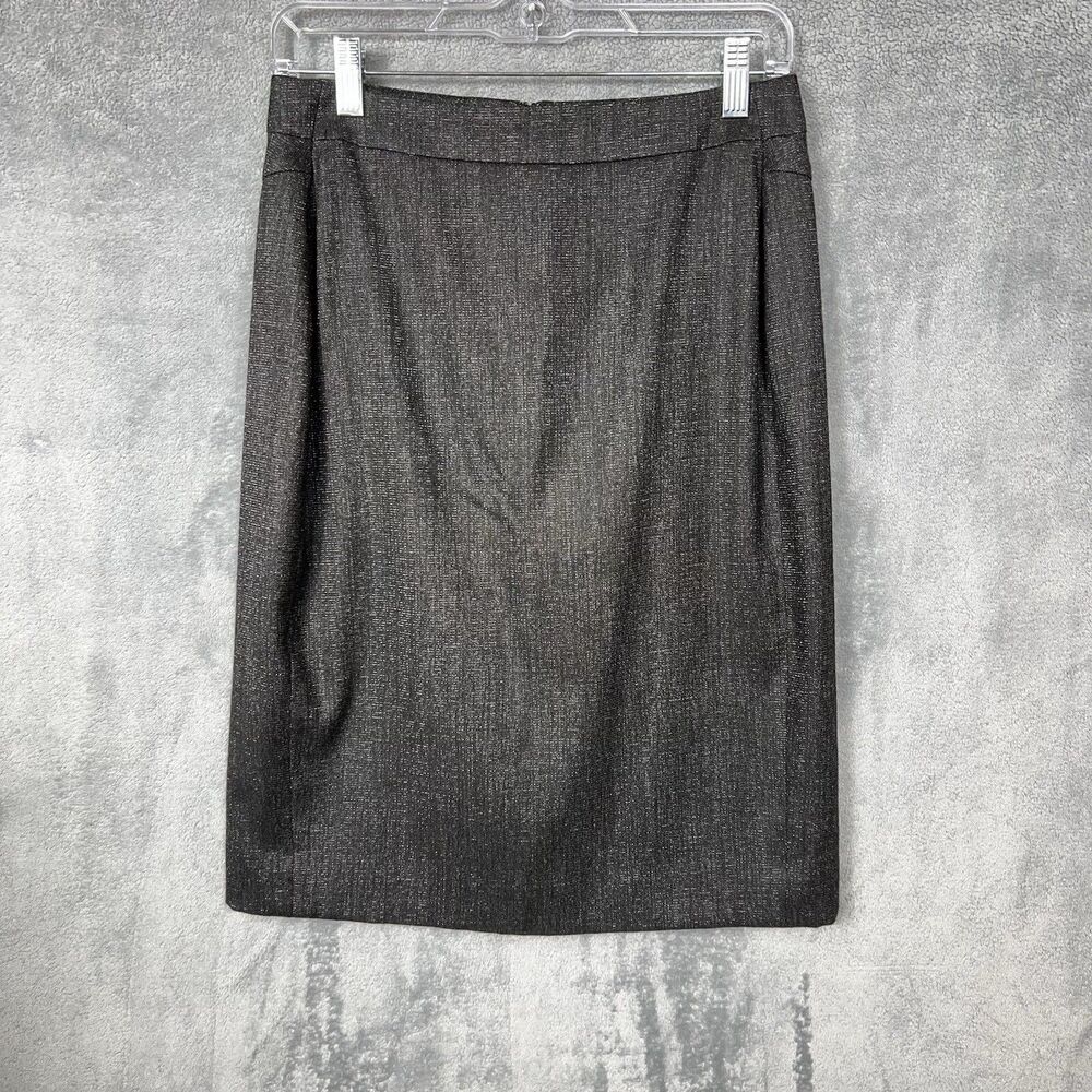 Ann Taylor Grey Wool Blend Pencil Skirt Size 4